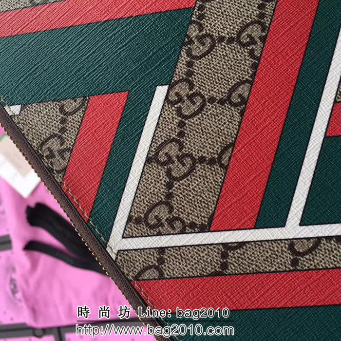 GUCCI古馳 歐洲正品原單 大號手包 最新人字紋零錢包 429225 人字紋 WTG1564